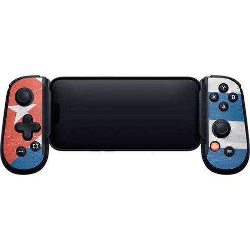 Cuban Flag Distressed Backbone One for iPhone Game Controller Skin
